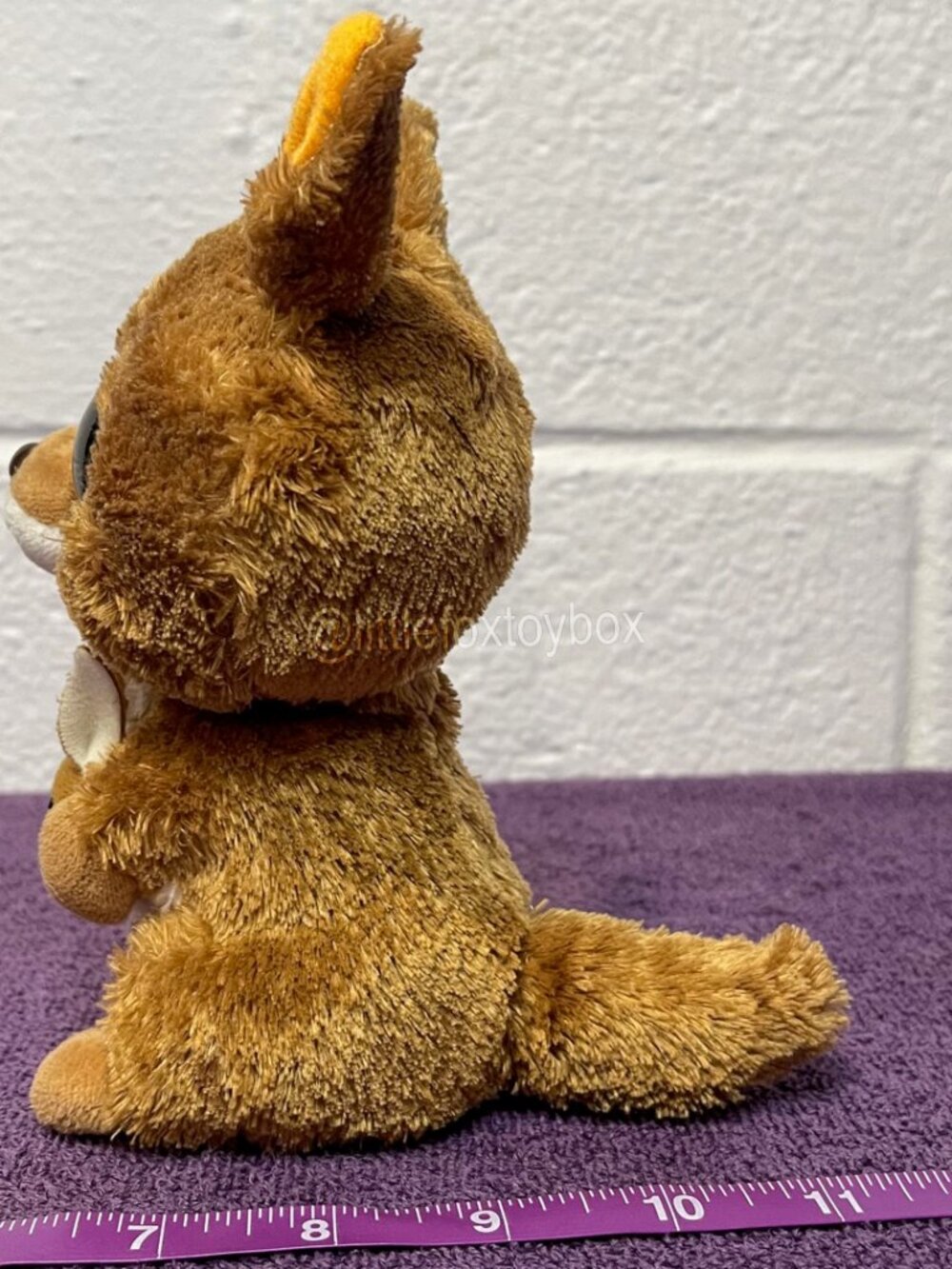 Ty Beanie Boos Kipper Kangaroo Plush Joey Brown Gold Sparkle Eyes Australian ESA - Picture 3 of 7